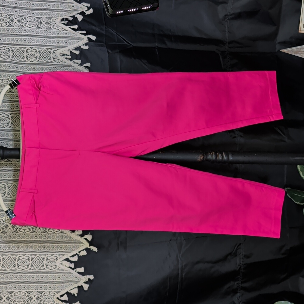 Liz Claiborne 16 Ankle Pants Ladies Pink Emma - Picture 2 of 12